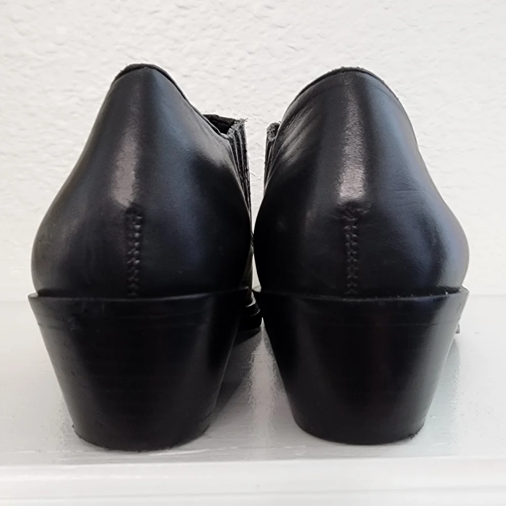 Gianni Bini "Let's Dance" black ankle western bootie shoe - Picture 5 of 6